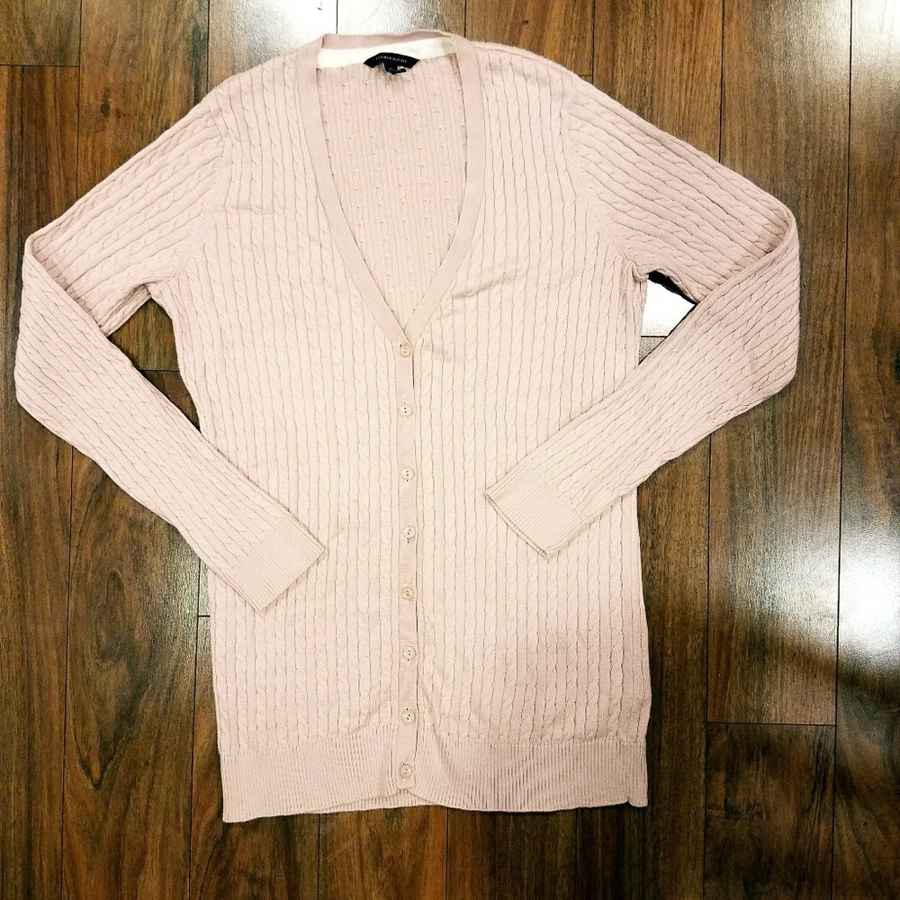 Tommy Hilfiger Blush Cableknit Cardigan
